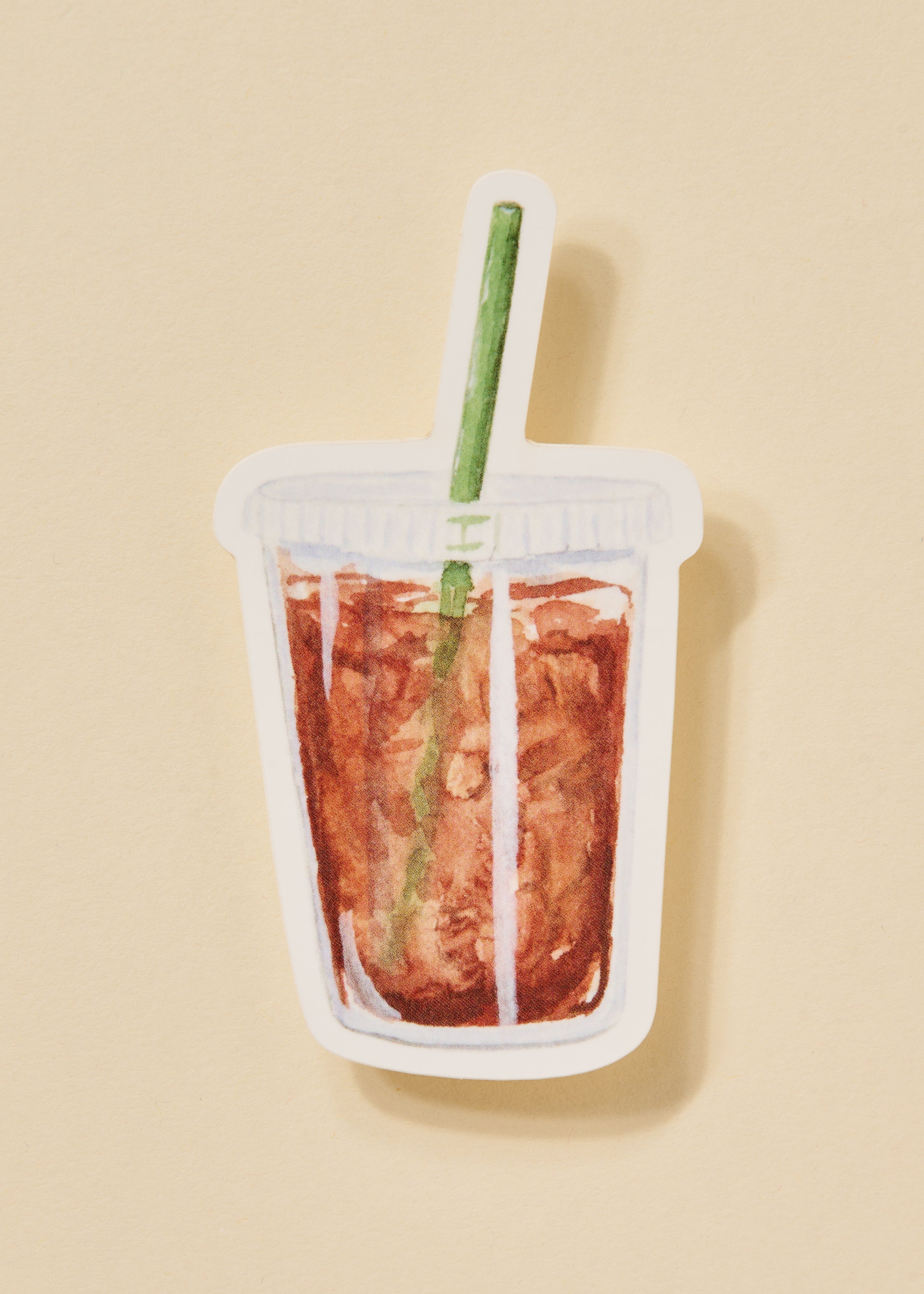 Iced Coffee Watercolor Sticker