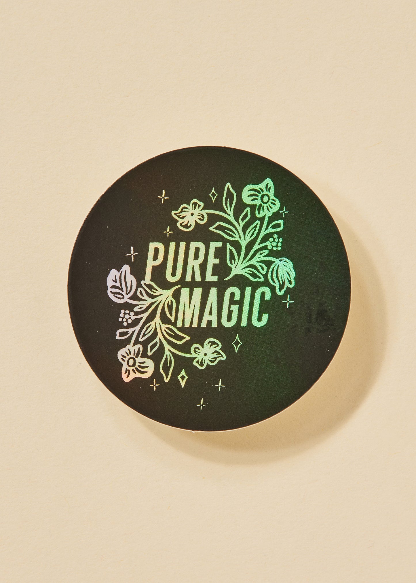 Pure Magic Round Holographic Sticker