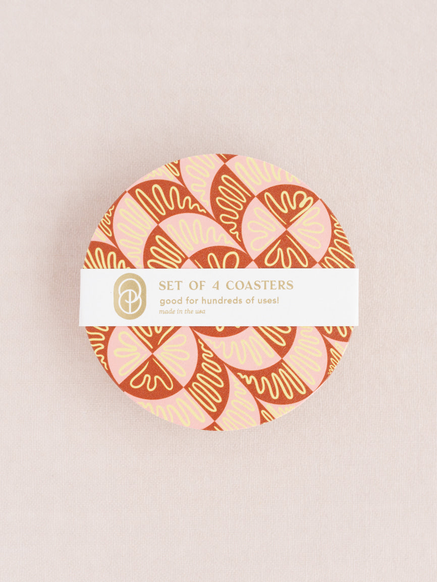 Neapolitan Swirl Coasters | Set of Four