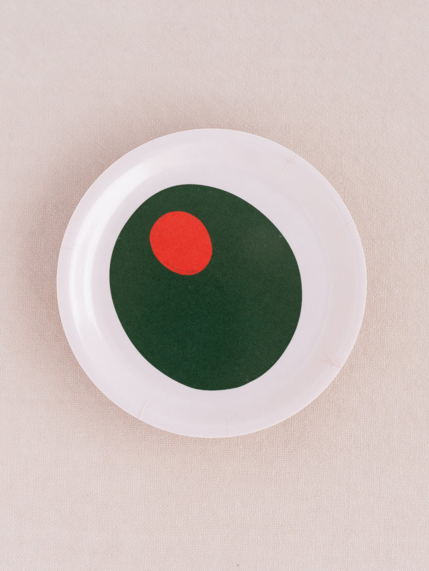 Pimento Olive Illustrated Catchall Trinket Dish