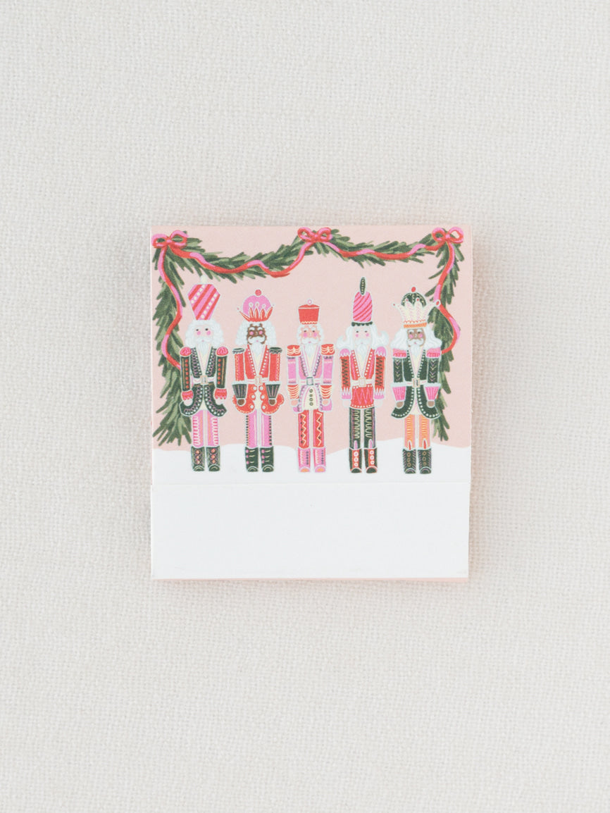 Pink Nutcracker Holiday Printed 10 Stem Matchbook