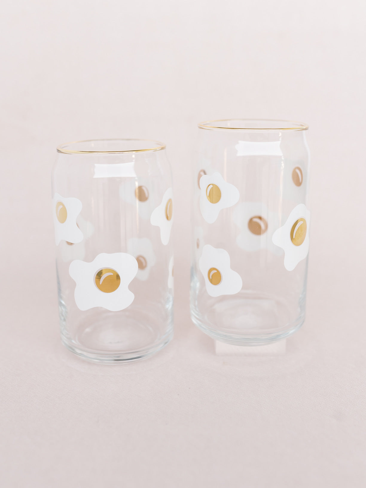 Fried Egg 16 Oz Soda Can Glass