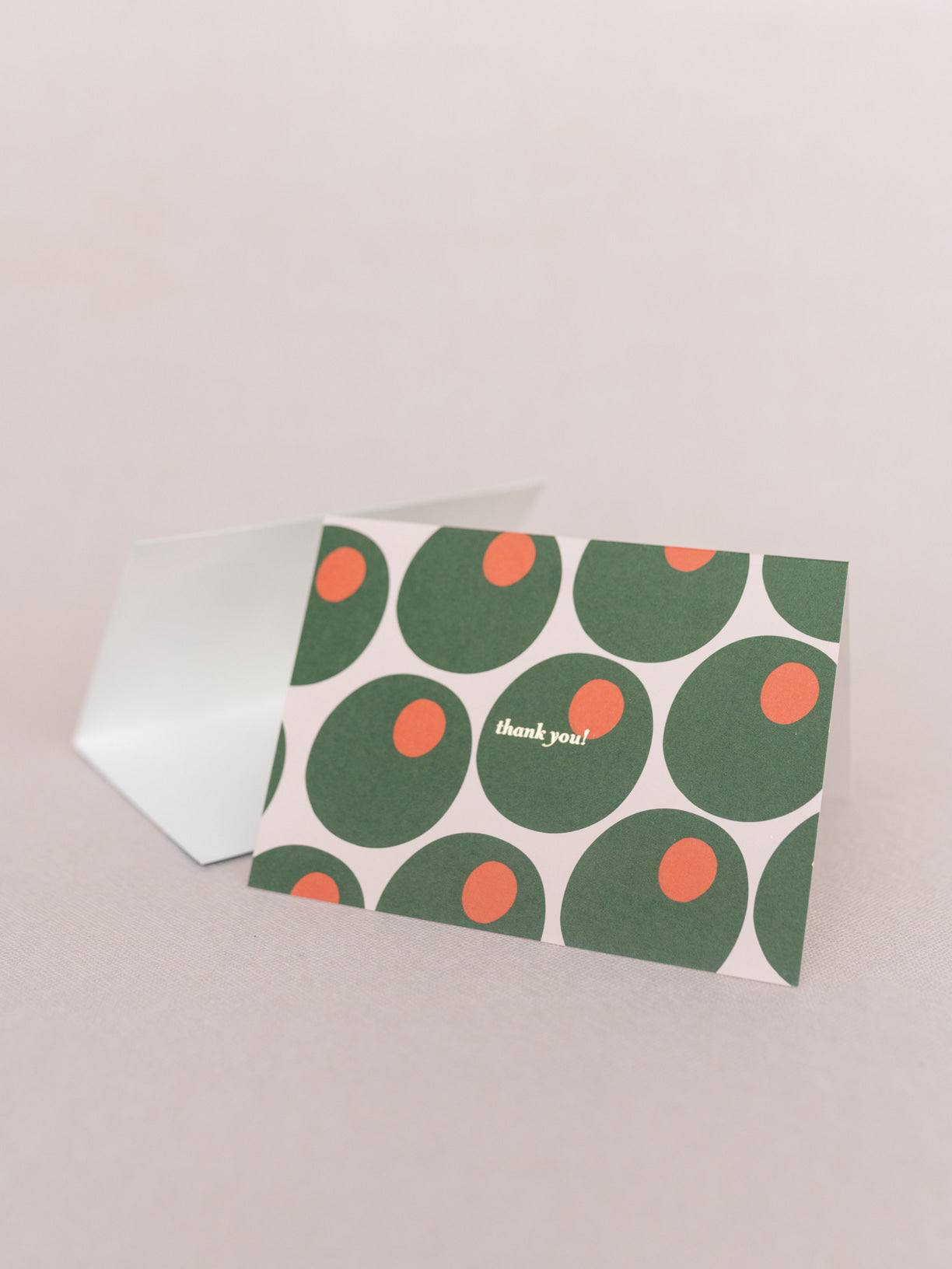 Martini Hour Foil Pressed 4 Bar Folded Thank You Note - Single Card