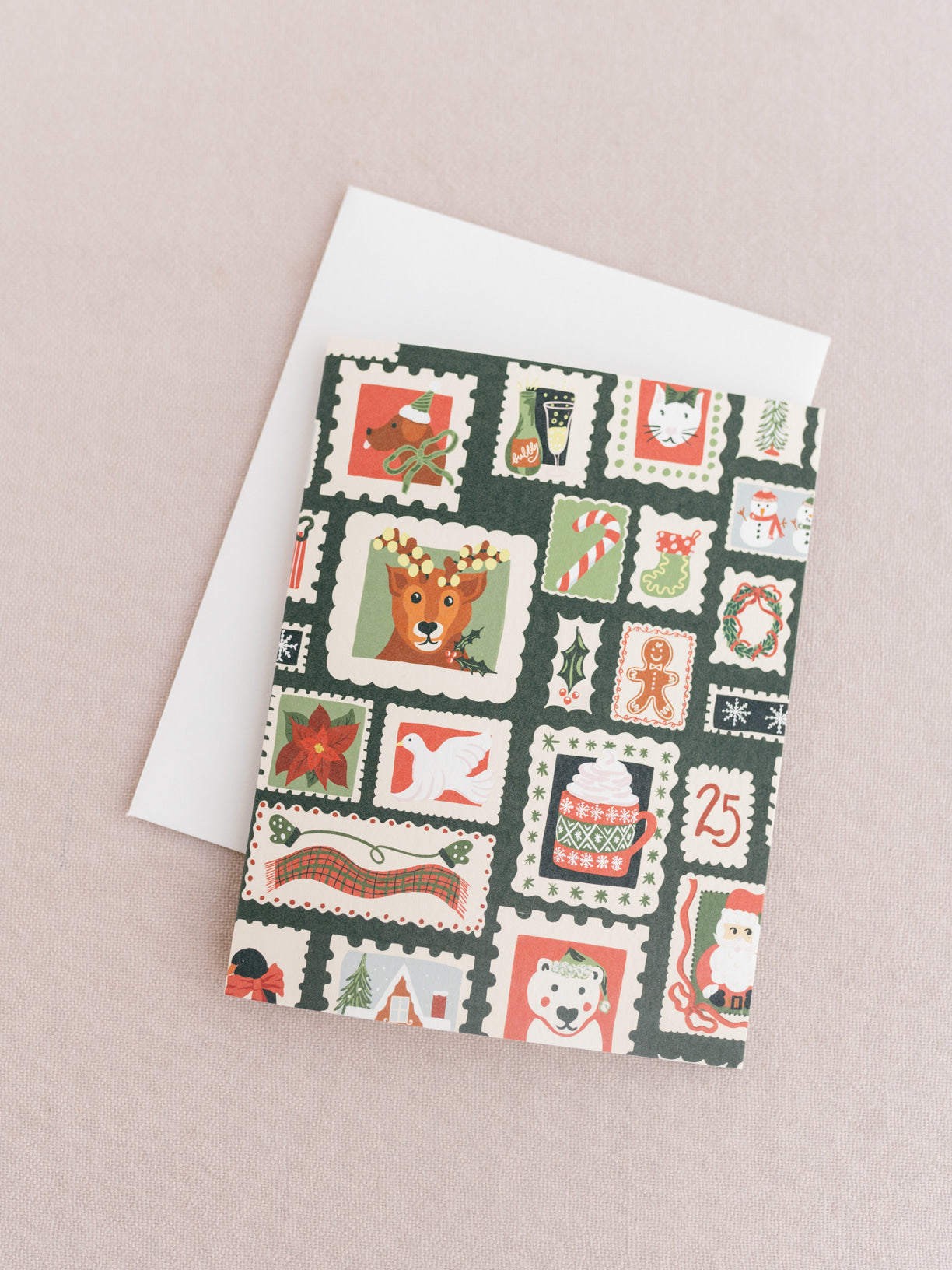North Pole Post Holiday A2 Folded Greeting Card - Set of 8