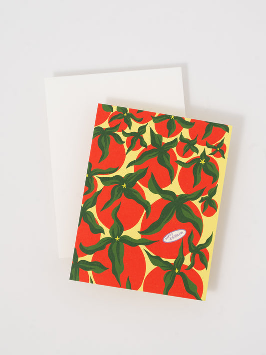 Happy Birthday Tomato A2 Folded Greeting Card