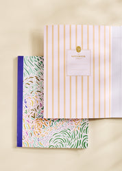 Brushstroke Garden Lined Journal