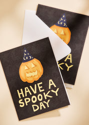 Have a Spooky Day Halloween Folded A2 Greeting Card