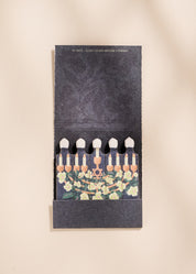 Floral Illustrated Menorah Printed 10 Stem Matchbooks