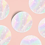 Rainbow Holographic Disco Ball Sticker