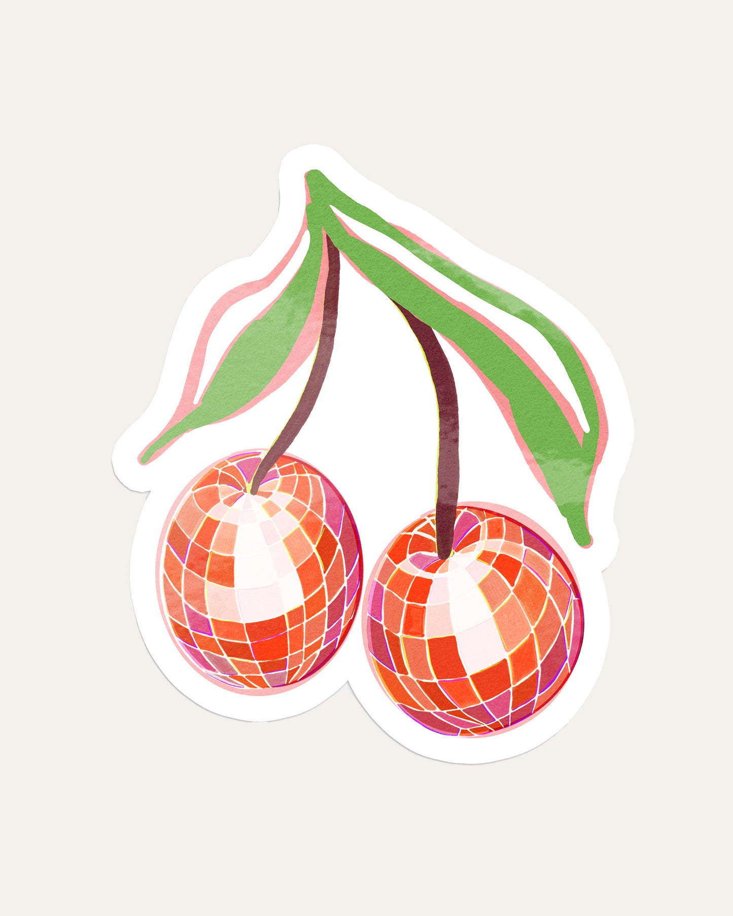 Disco Cherries Sticker
