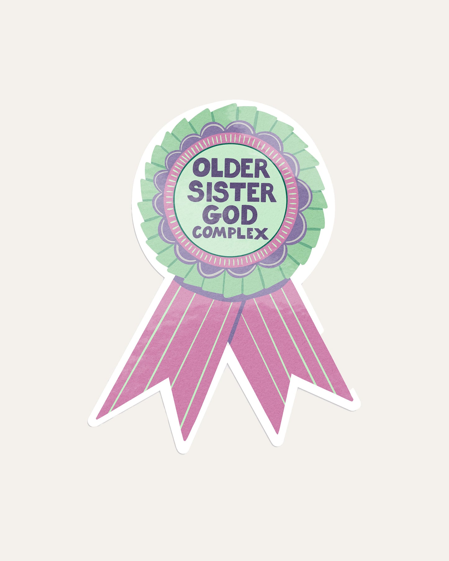 Older Sister God Complex Award Sticker