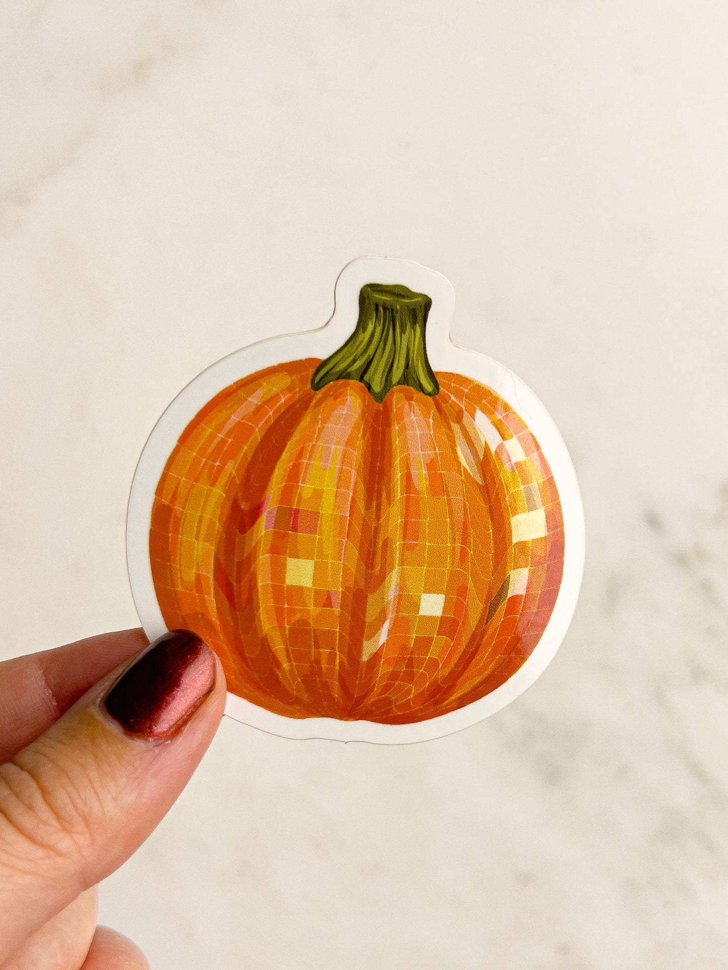 Disco Pumpkin Sticker