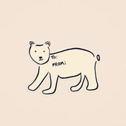 Polar Bear Matte Gift Label Sticker