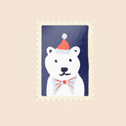 Polar Bear Stamp Sticker