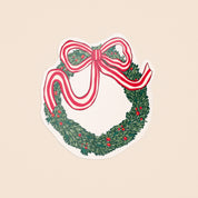 Wreath with Bow Sticker