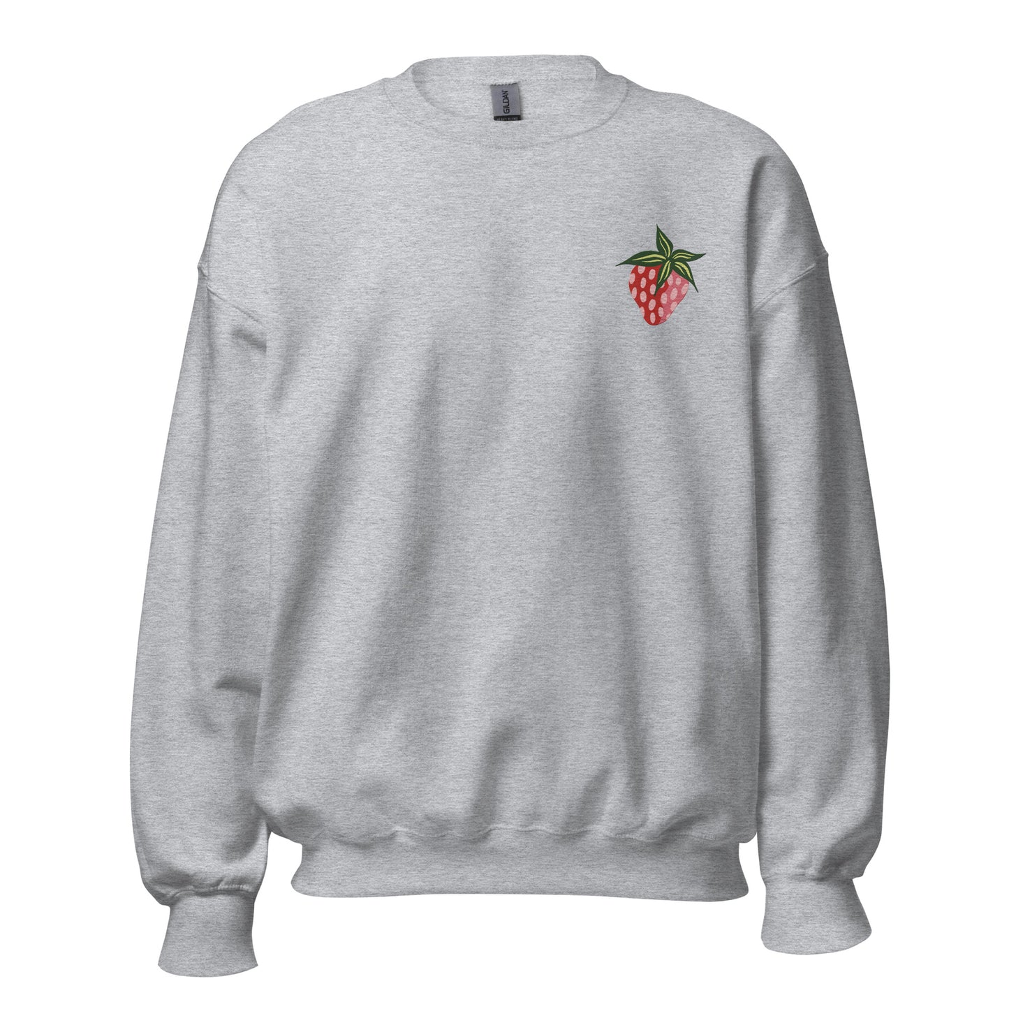 Strawberry Embroidered Unisex Sweatshirt