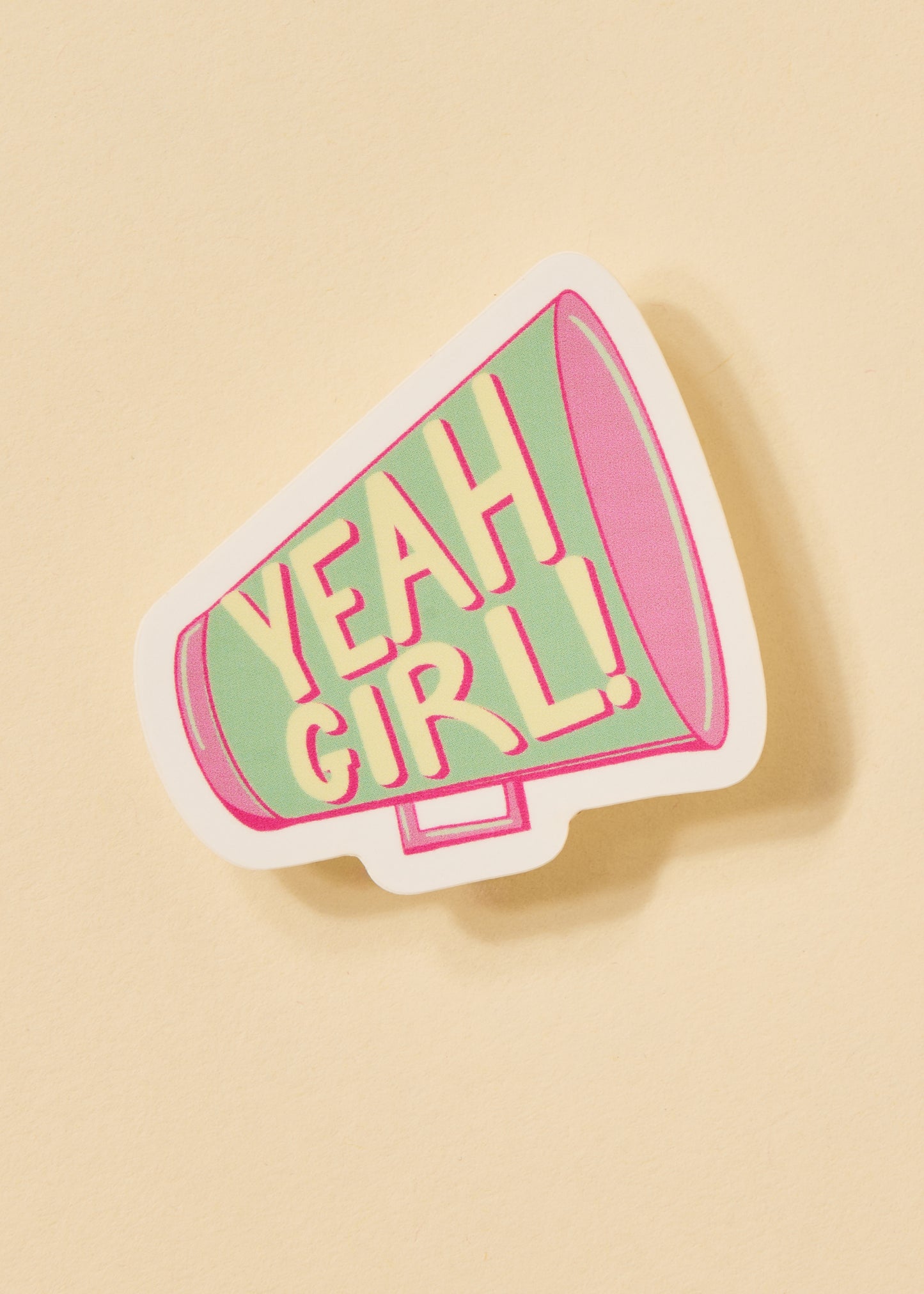 Yeah Girl Megaphone Sticker