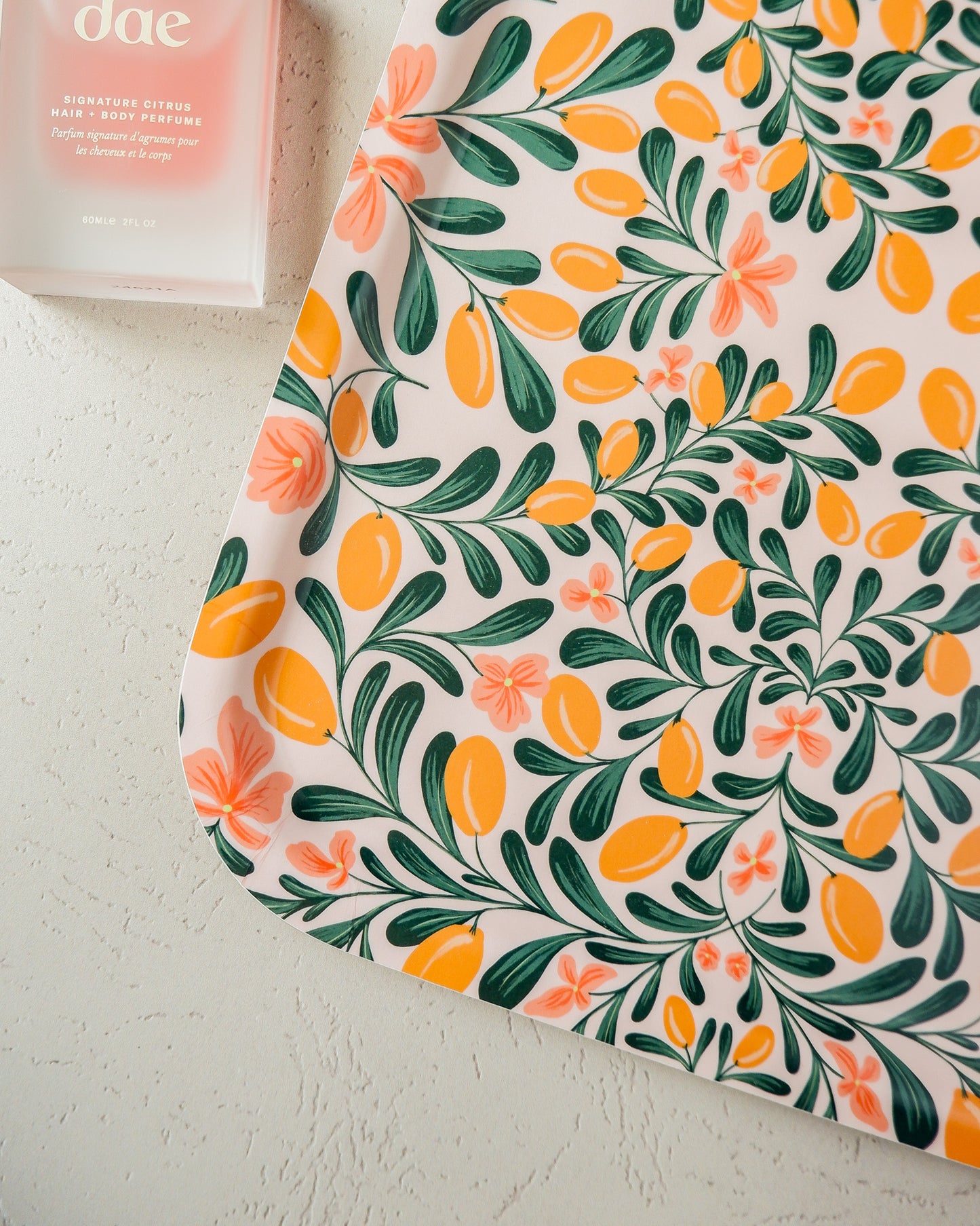 Mirrored Kumquats Bent Ply Tray