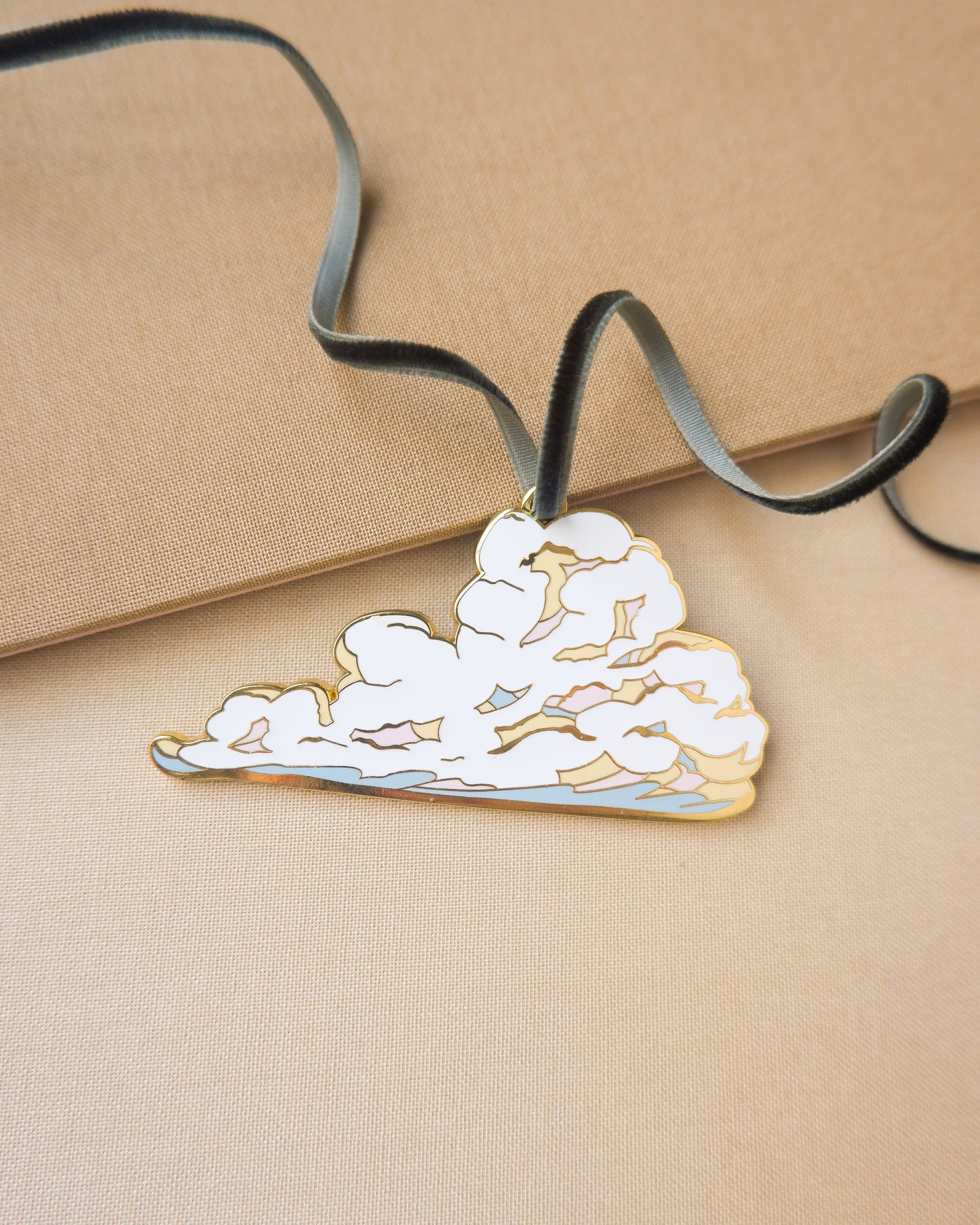 Cloud Enamel Christmas Tree Ornament