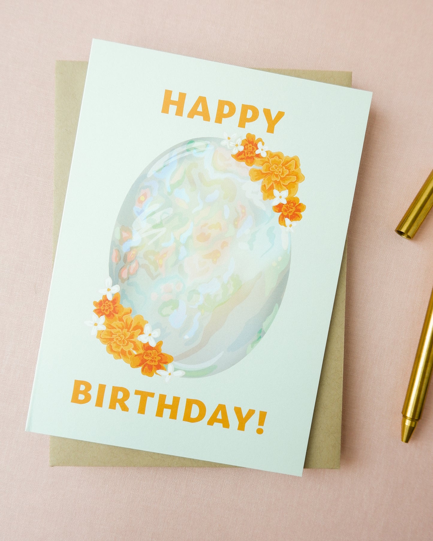 October Birthstone Birthday Card