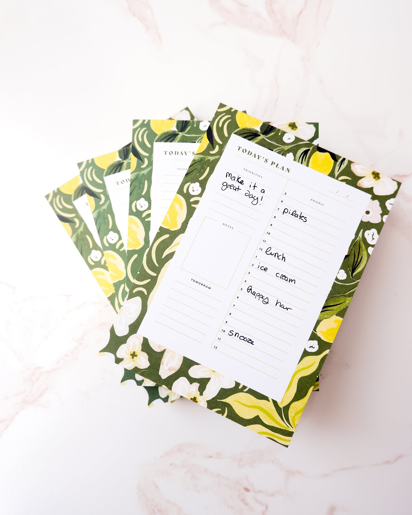 Citron Daily Planner Notepad