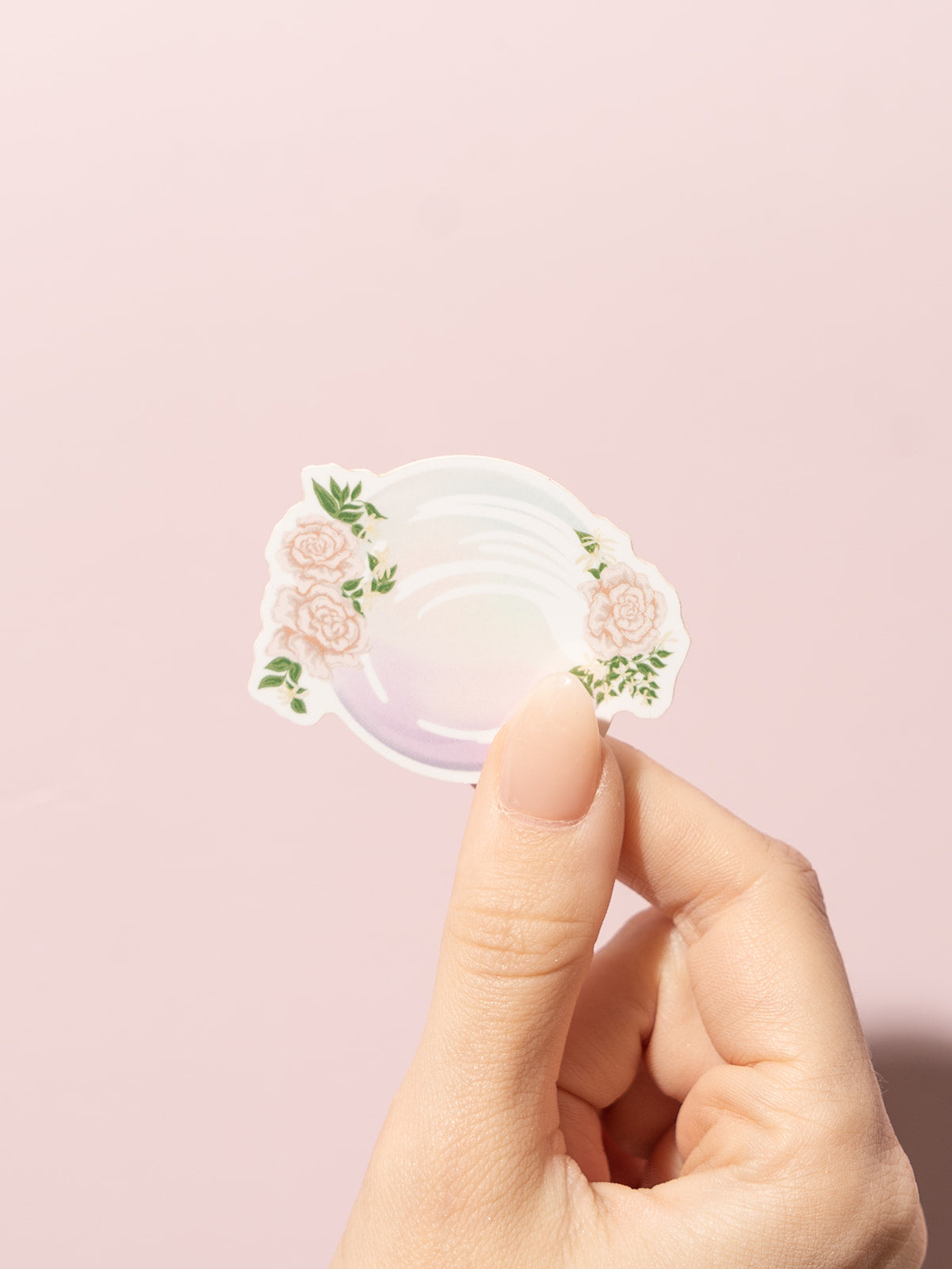 pearl gemstone birthstone floral sticker