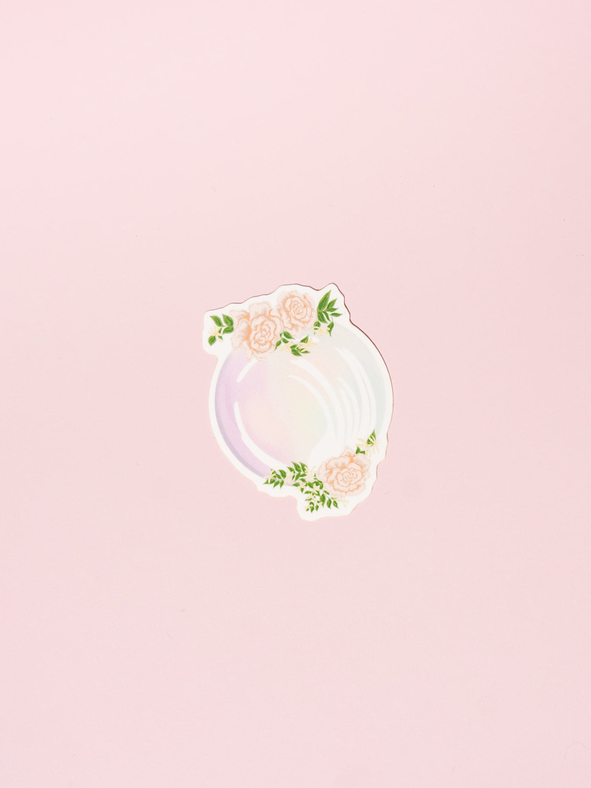 amethyst gemstone birthstone floral sticker