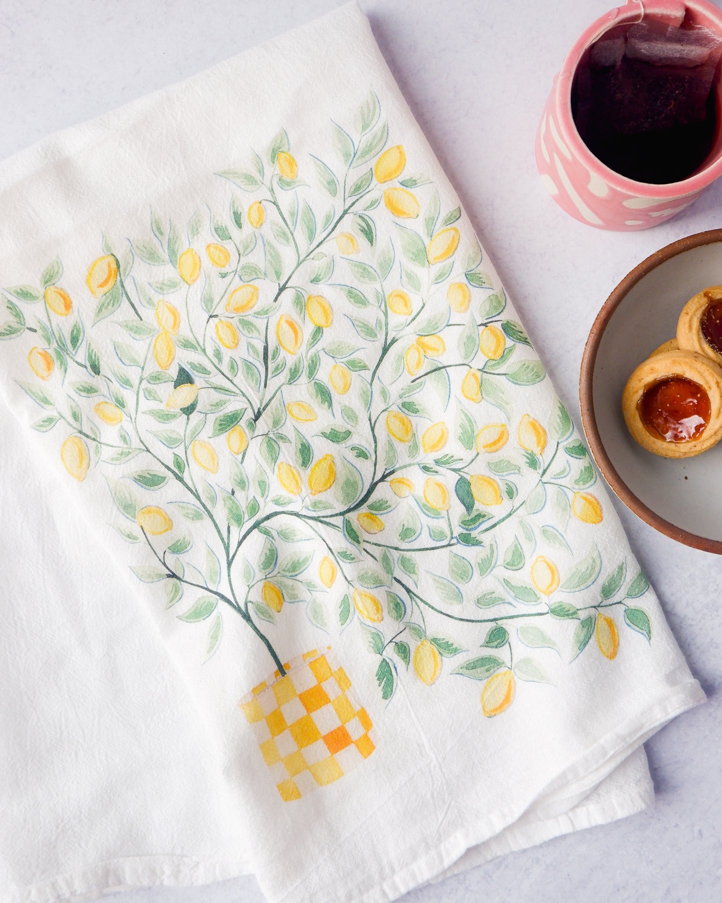 Lemon Tree Tea Towel