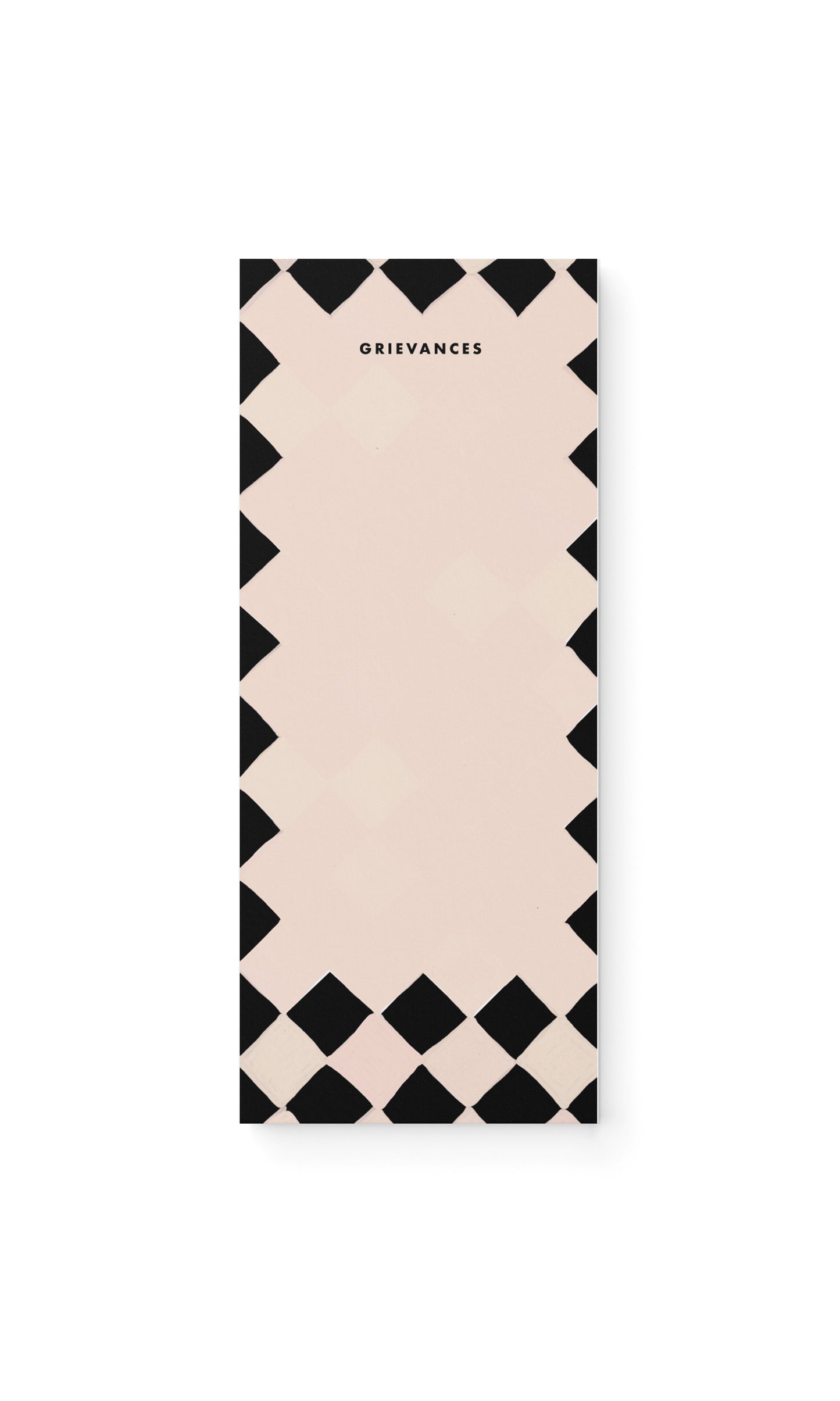My Grievances Checkered Notepad | 50 Sheets
