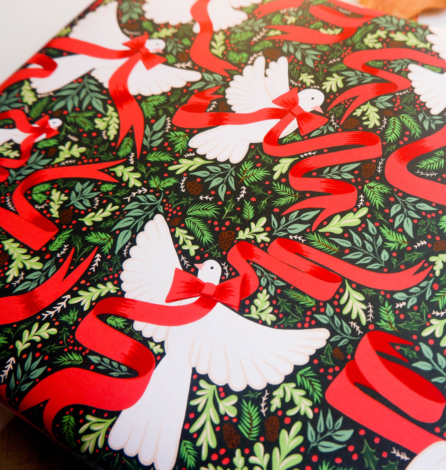 Graceful Doves Double Sided Gift Wrap