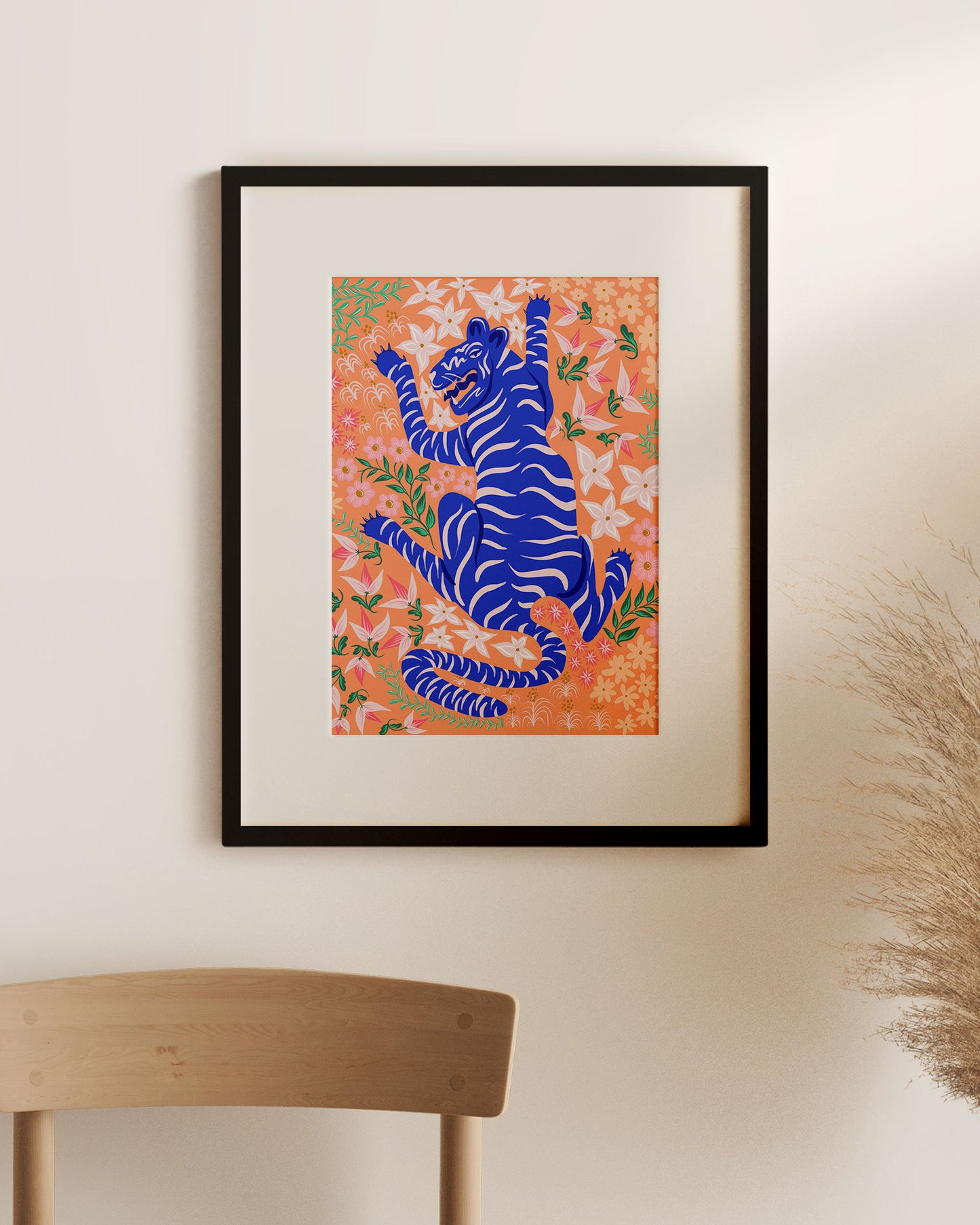 Blue Tiger Giclee Print