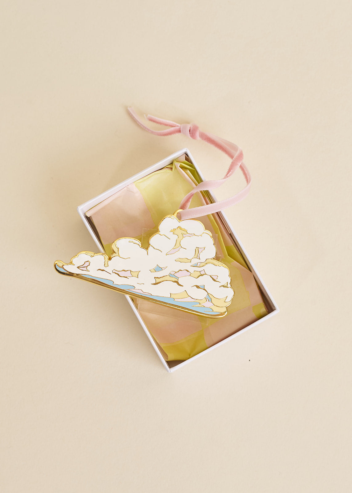 Cloud Enamel Christmas Tree Ornament