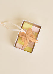 Festive Bow Die Struck Metal Christmas Tree Ornament