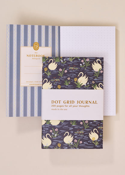 Peaceful Pond Perfect Bound Dot Grid Journal