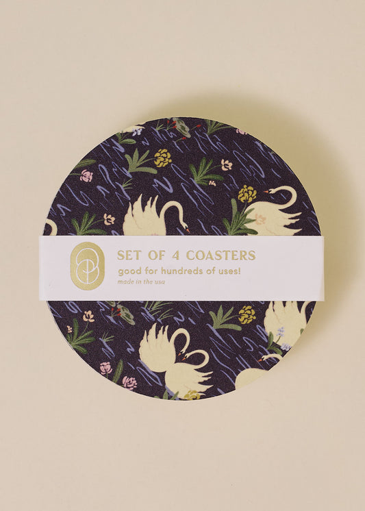 Swan Pond Coaster - Set of 4