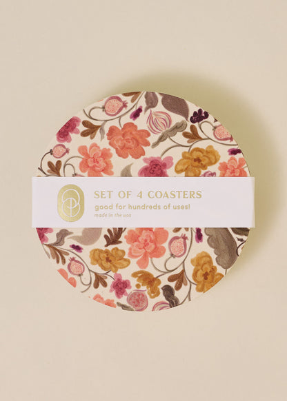 Autumn Florals Coaster - Set of 4