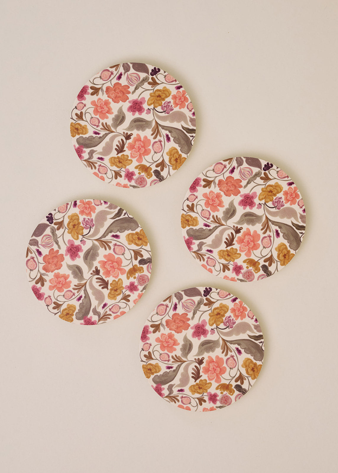 Autumn Florals Coaster - Set of 4