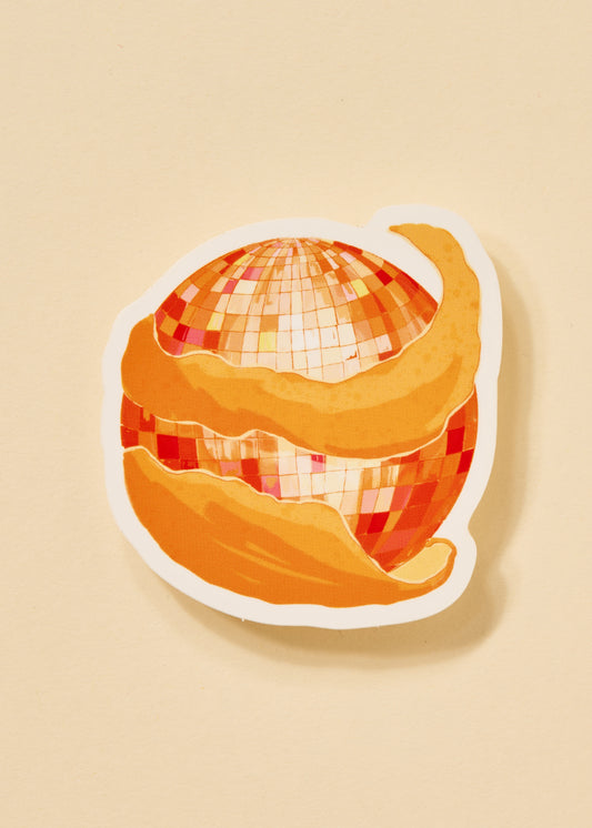 Disco Orange Peel Sticker