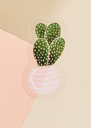 Cactus Transparent Sticker