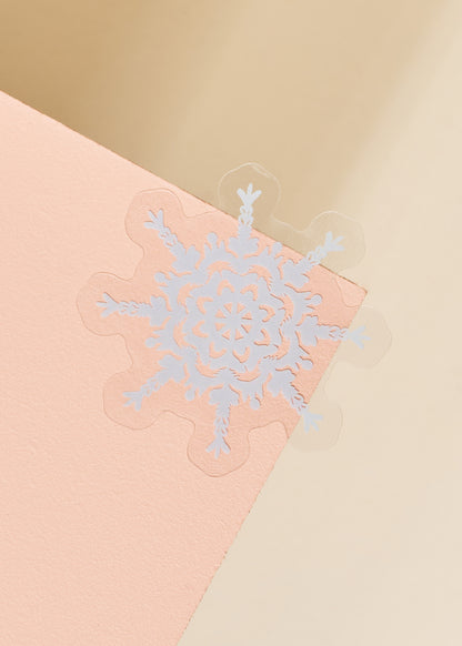 Snowflake Transparent Sticker