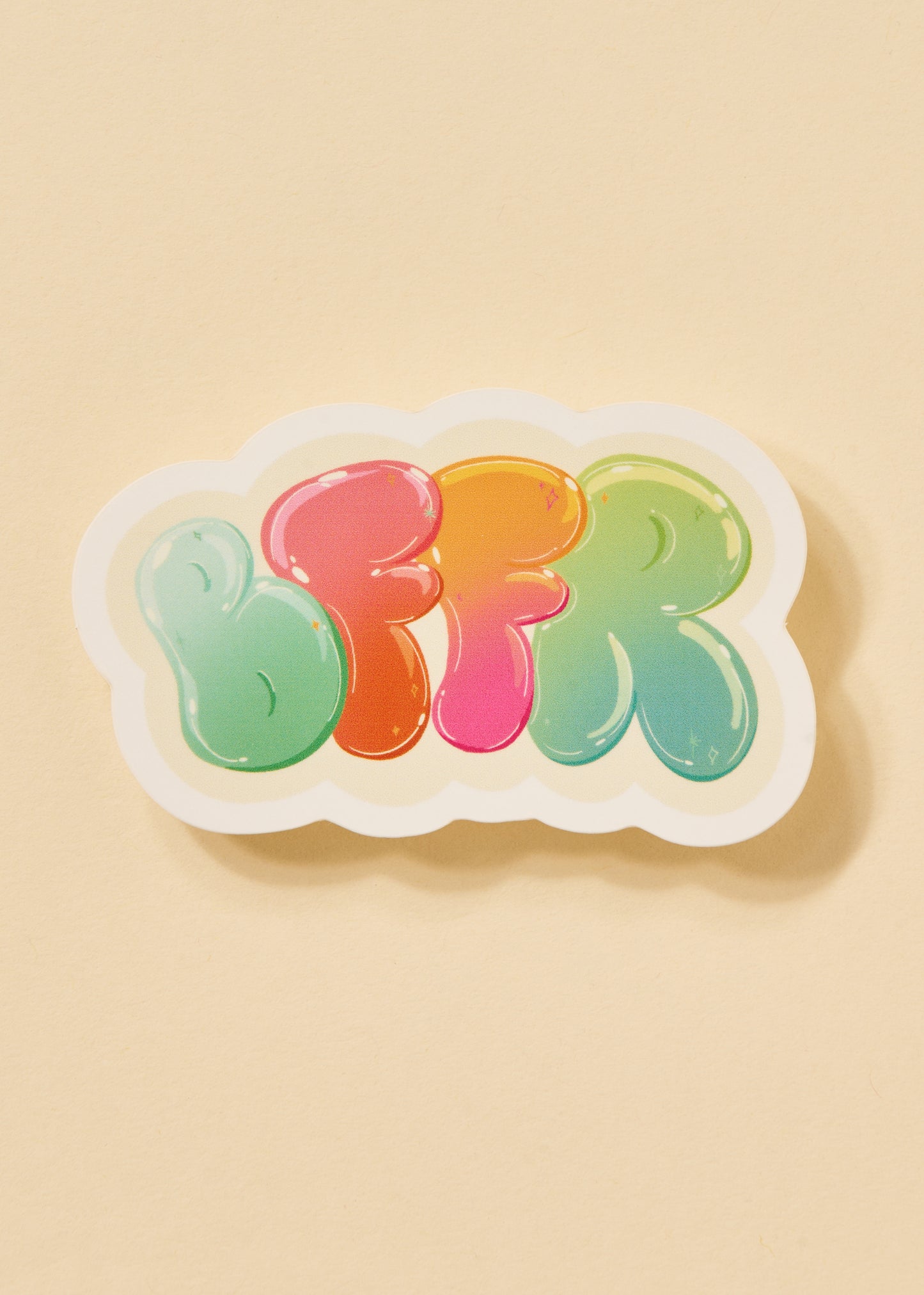 BFFR Jelly Letter Sticker