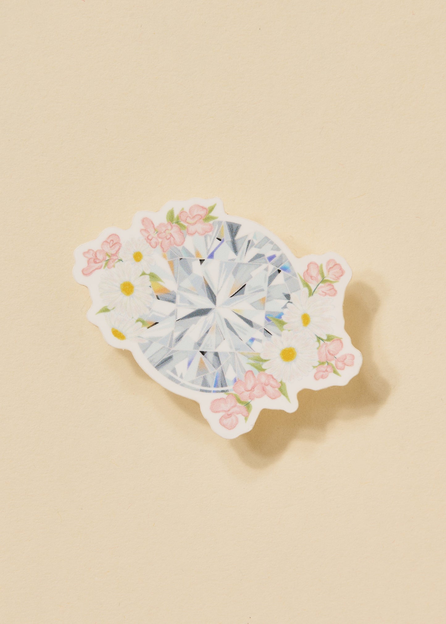 Diamond Floral Gemstone Sticker