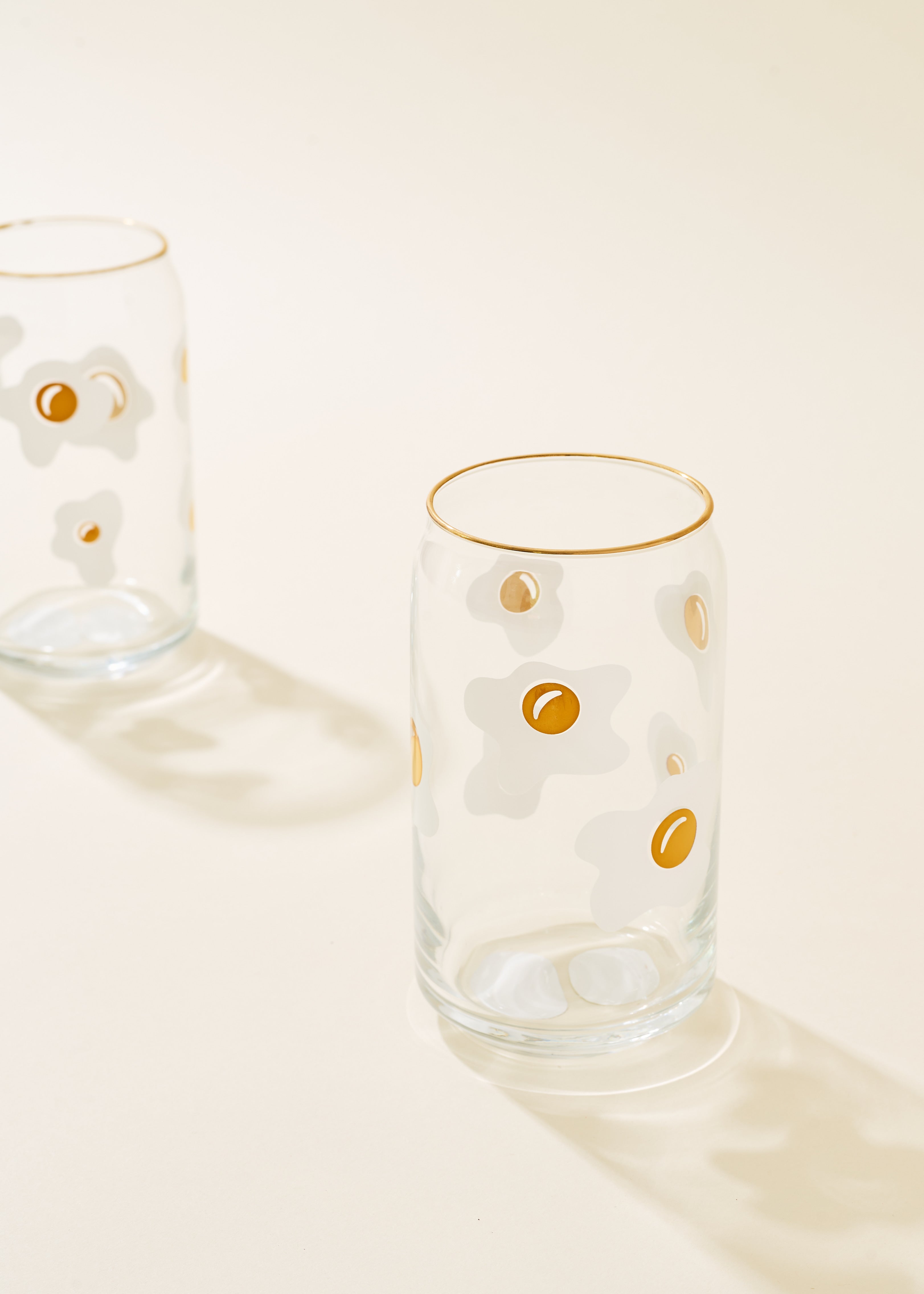 Fried Egg 16 Oz Soda Can Glass