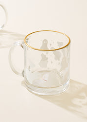 Starlight Ghost Spooky Halloween Clear Glass Mug