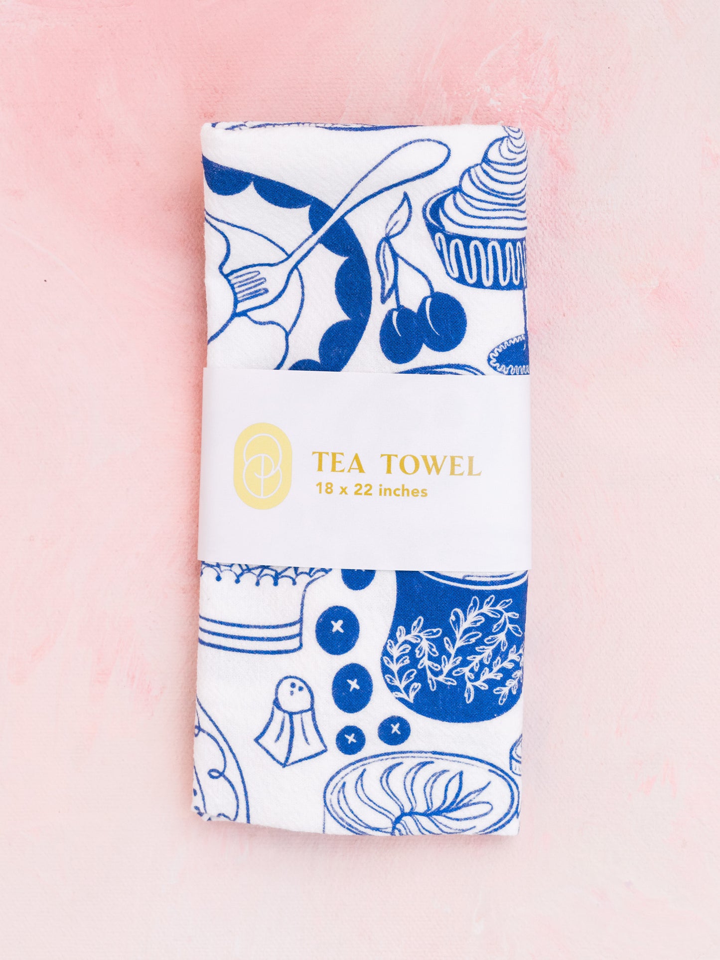 Dream Brunch Breakfast Illustration Flour Sack Tea Towel