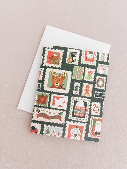 North Pole Post Holiday A2 Folded Greeting Card - Single Card