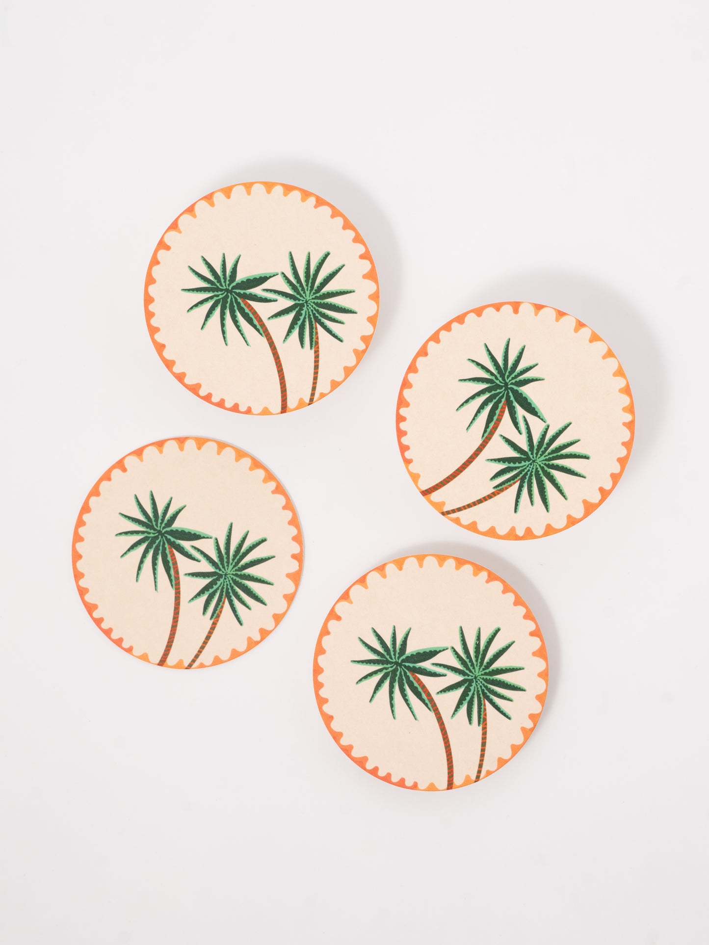 Palm Trees Coasters - Set of Four