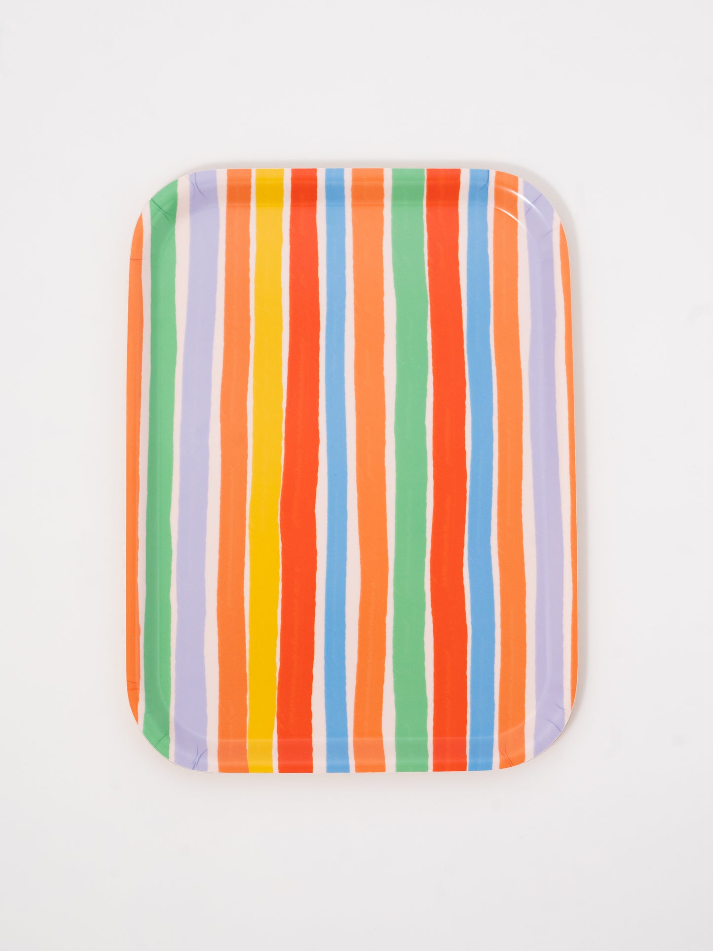 Summer Striped Bent Birch Serving Tray