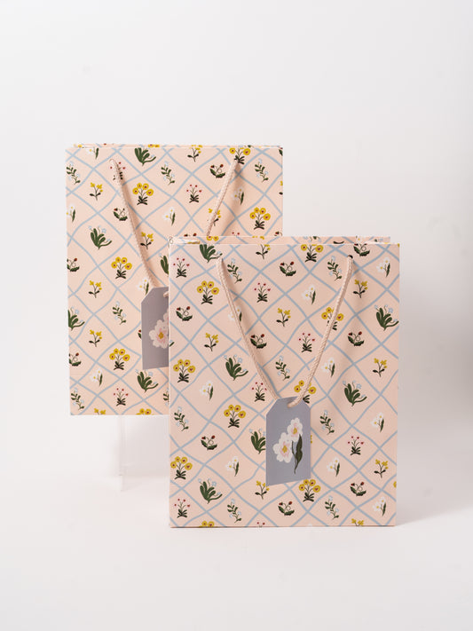 Trellis Medium Paper Gift Bag