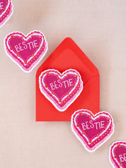 Bestie Cake Mini Flat Die Cut Greeting Card - Single